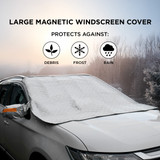 Car Magnetic Windscreen Cover with Side Mirror Covers