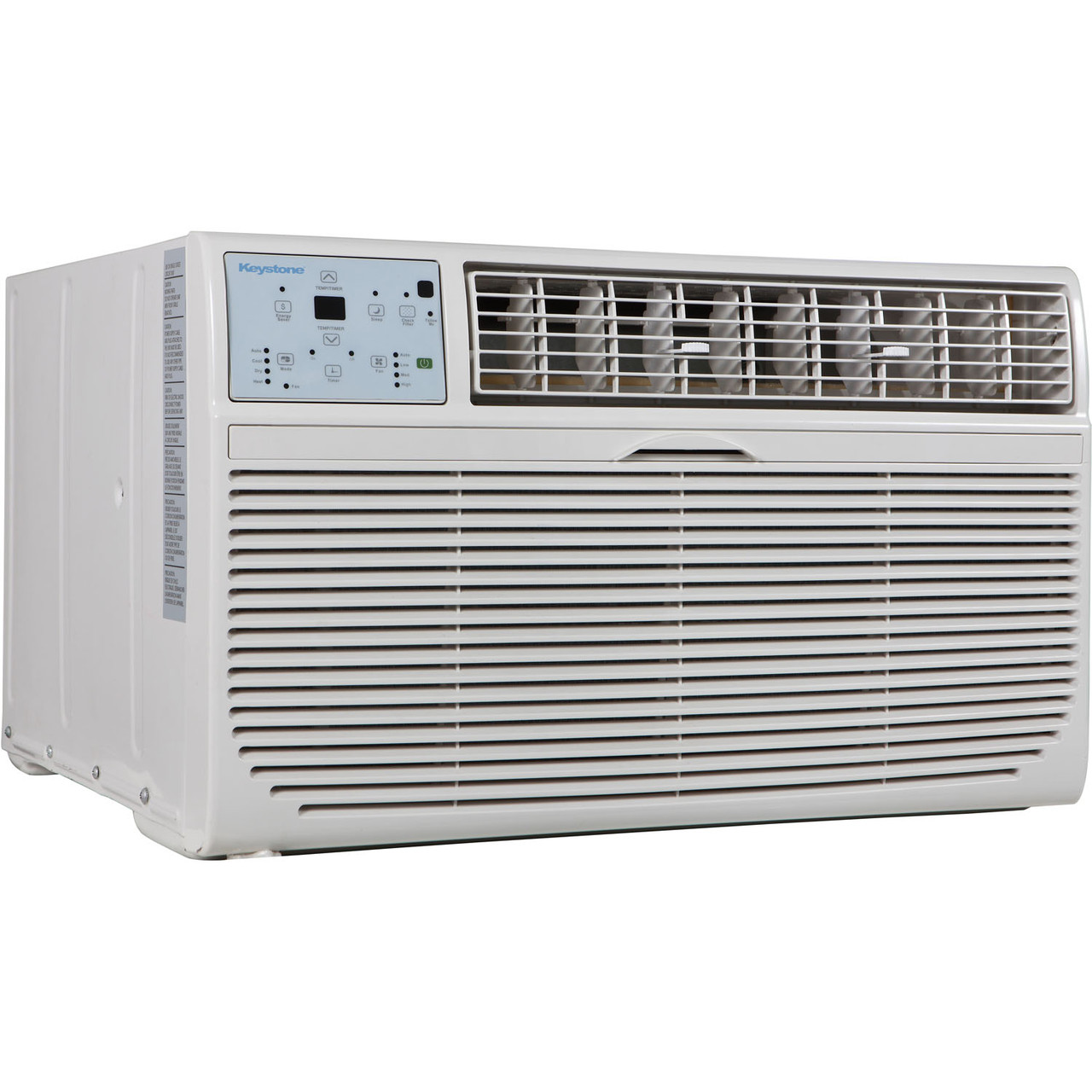 Keystone 10,000 BTU 230V Through-the-Wall Air Conditioner with 10600 BTU  Supplemental Heat Capability