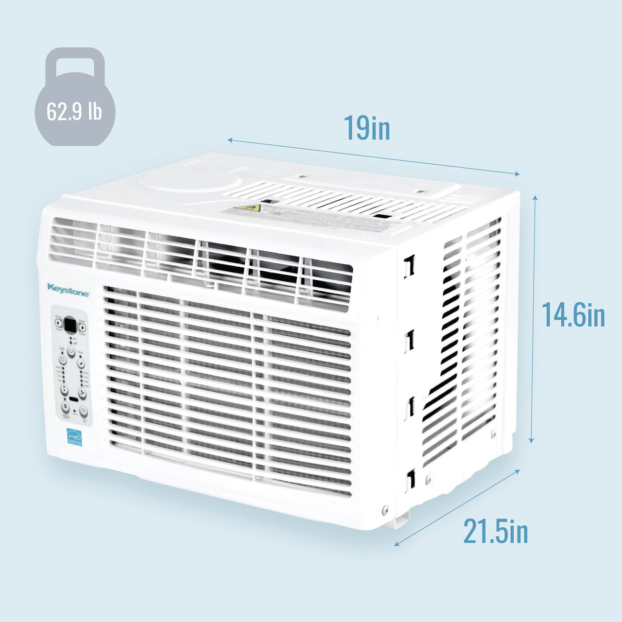 Keystone Energy Star 10,000 BTU Window-Mounted Air Conditioner with Follow  Me LCD Remote Control
