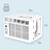 Keystone 5,000 BTU Window-Mounted Air Conditioner with Follow Me LCD Remote Control