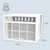 Keystone 23,200/22,900 BTU 230V Window/Wall Air Conditioner with 16,000 BTU Supplemental Heat Capability, KSTHW25B