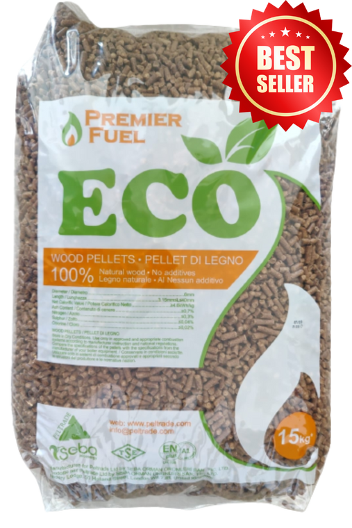 New ECO Wood Pellets Blond Pellets EN Plus A1 Wood Pellets BSL Wood   15 Kg  10572.1701090790 