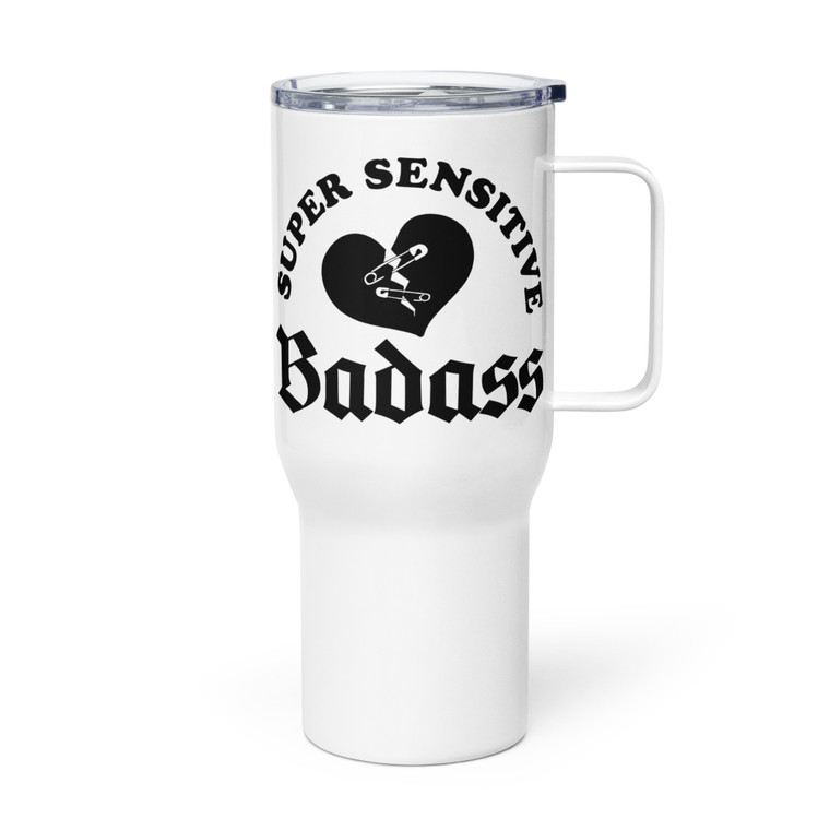 Super Sensitive Badass Travel Coffee Mug Tumbler