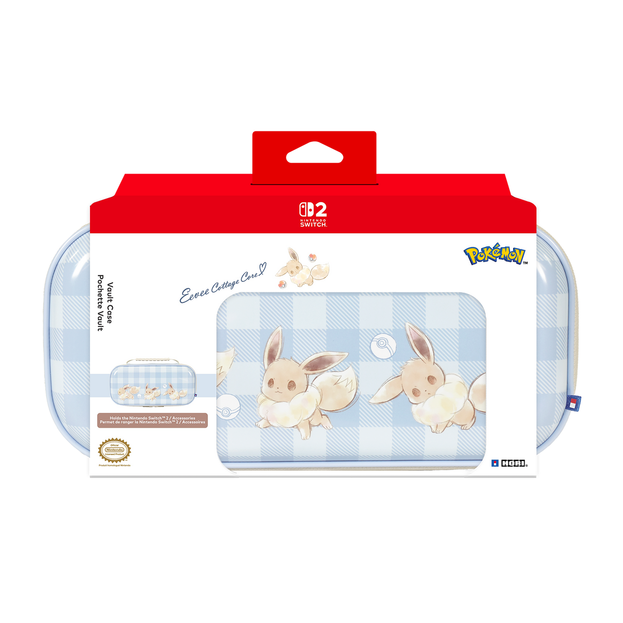 Vault Case Eevee Cottage Core For Nintendo Switch 2 HORI USA vault-case-eevee-cottage-core-for-nintendo-switch-2-hori-usa