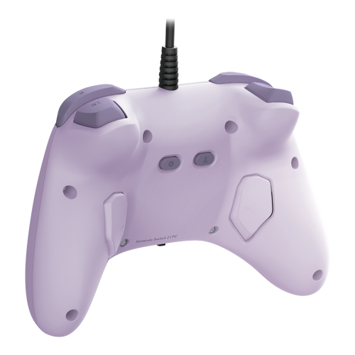 Hori horipad turbo cozy lavender za nintendo switch 2 zadnji pogled z dodatnima gumboma