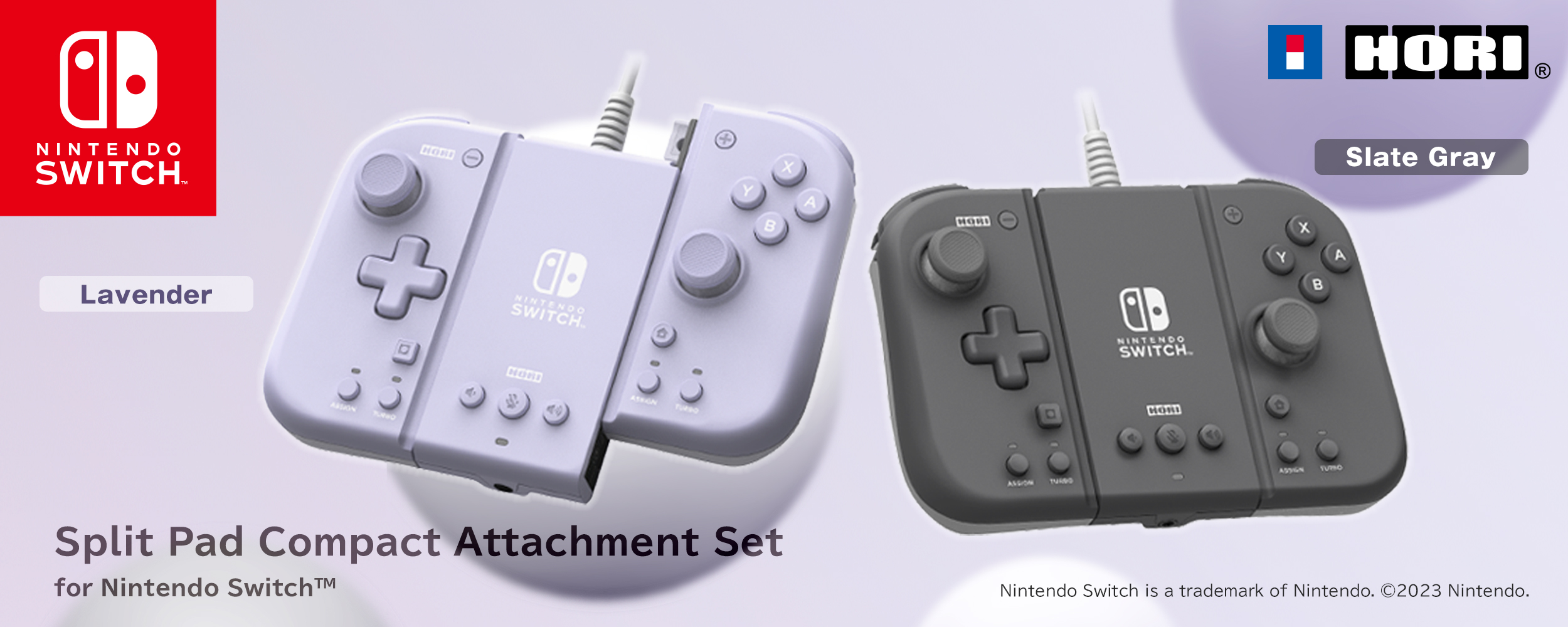 Split Pad Compact Attachment Set (Slate Gray) for Nintendo Switch™ - HORI  USA