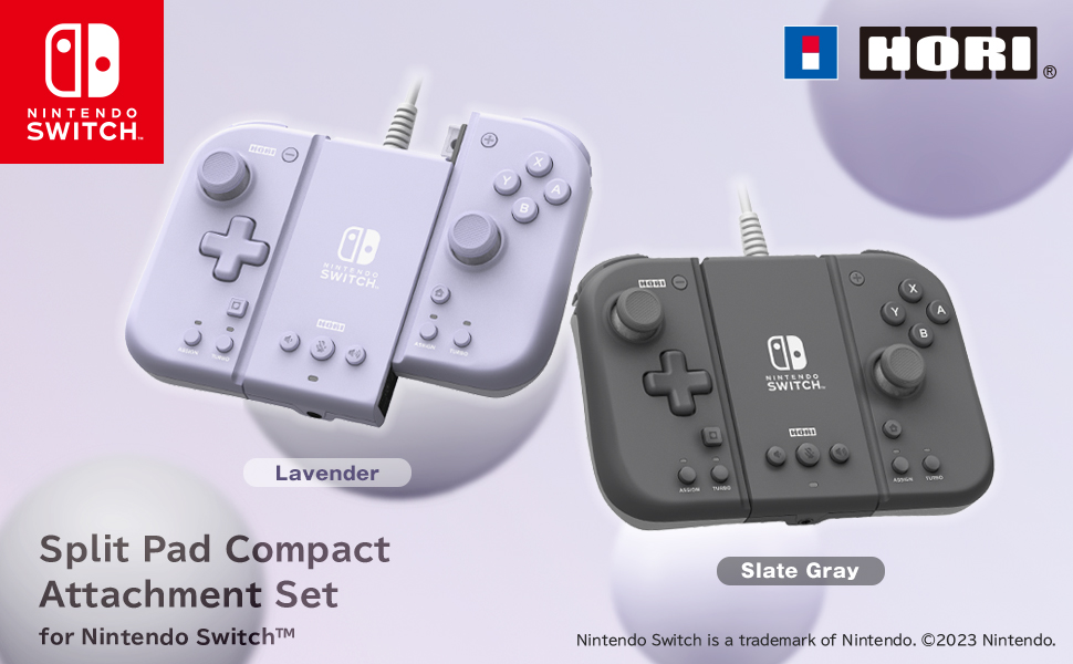 Split Set - Pad USA Nintendo for (Slate HORI Switch™ Compact Gray) Attachment