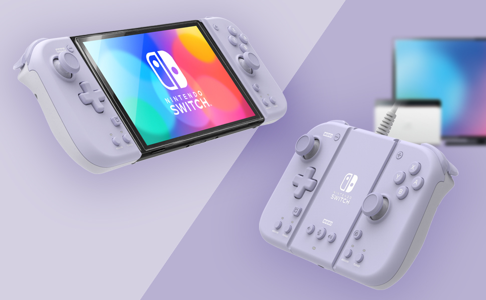 Split Pad Compact Attachment Set (Slate Gray) for Nintendo Switch™ - HORI  USA