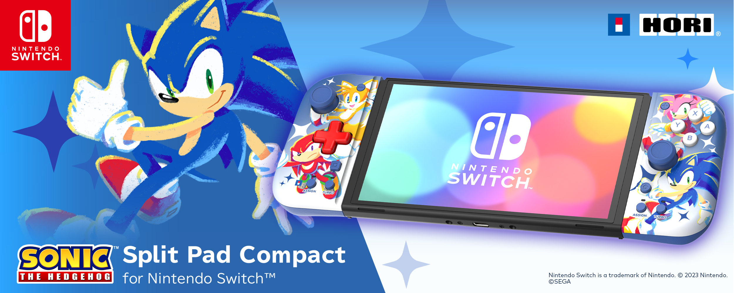 Hori Switch Split Pad Compact Controller - Sonic the Hedgehog 