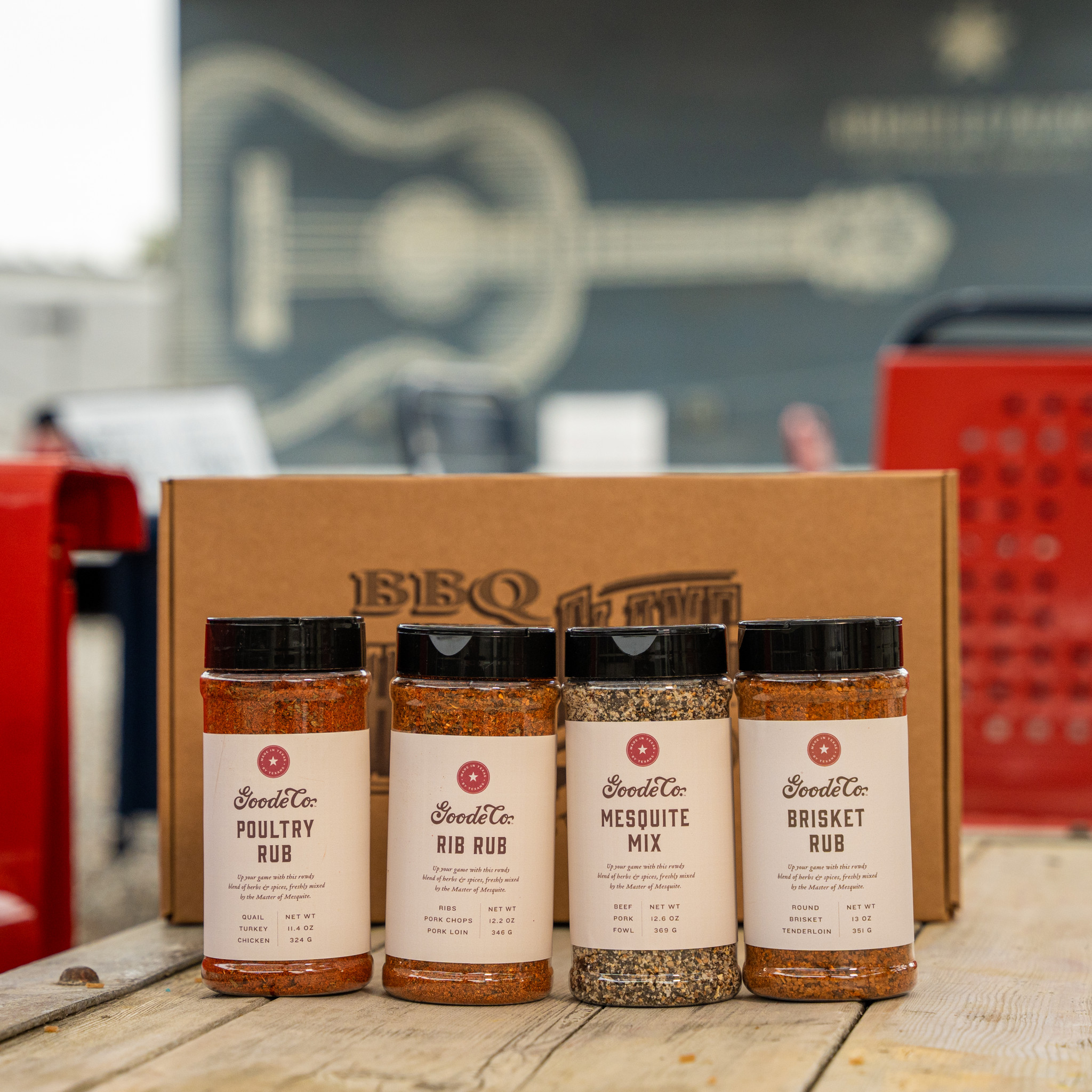 Curated collection of spices and rubs to make your cookout a success.