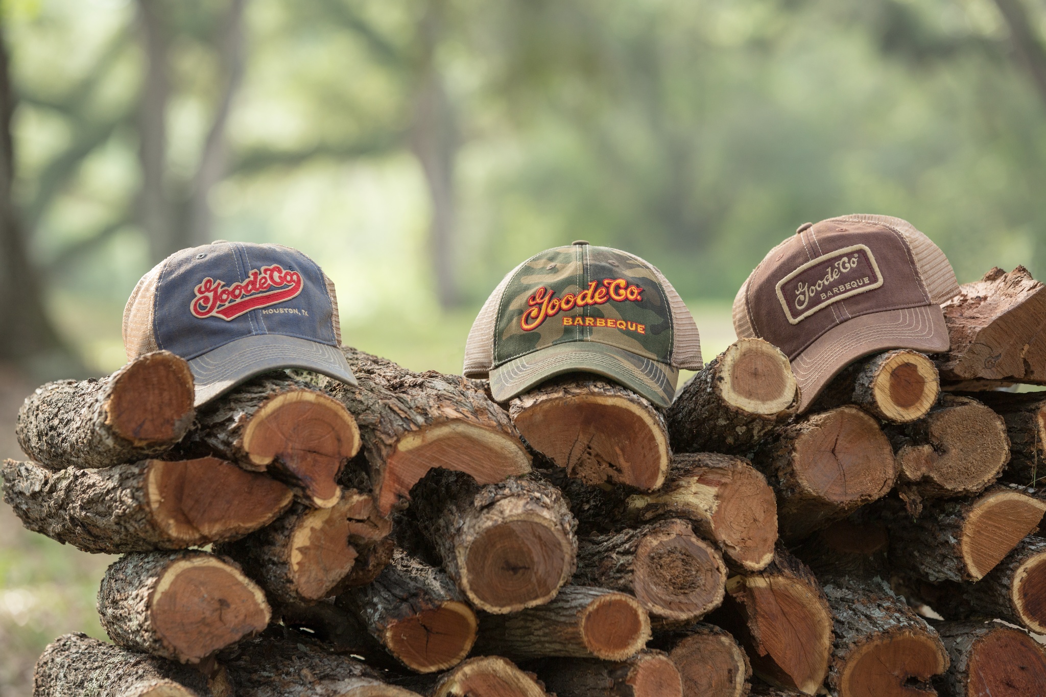 Goode Co's vintage line of trucker hats come in three variations.
