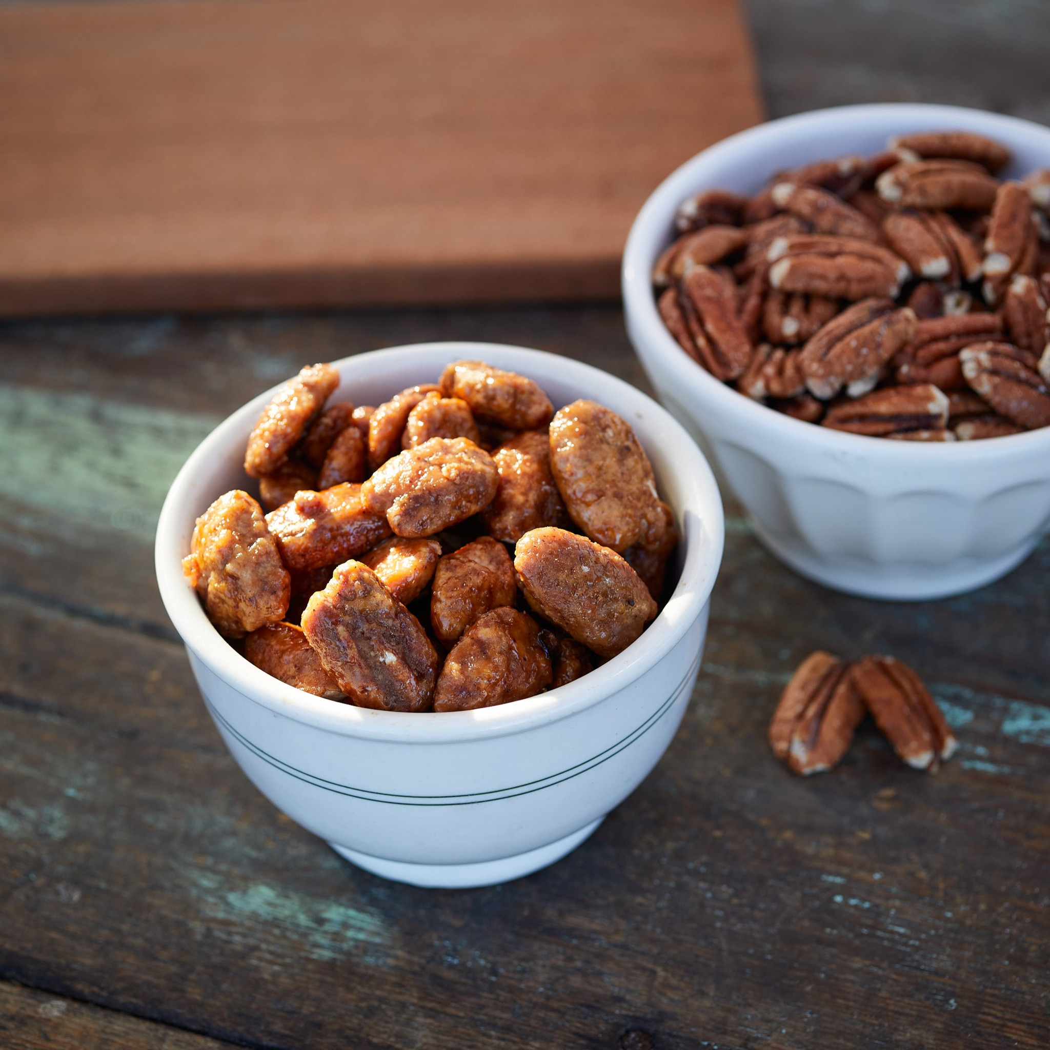 Honey glazed pecans are the perfect afternoon snack.
