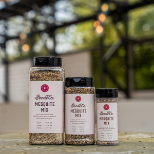 Goode Co's Mesquite Mix seasoning for barbecuing meats.