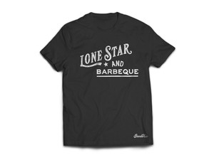 Product photo for Goode Co's "Lone Star & BBQ" t-shirt.