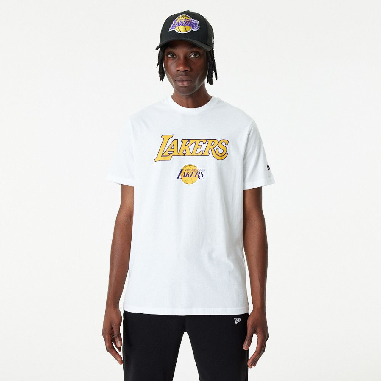 NBA LA LAKERS INFILL TEAM LOGO JERSEY 'BLACK