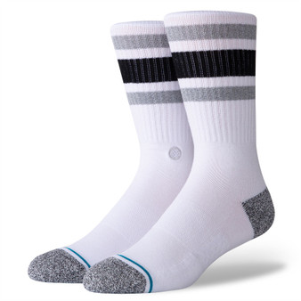 Stance Staples Men's Socks ~ Boyd St white