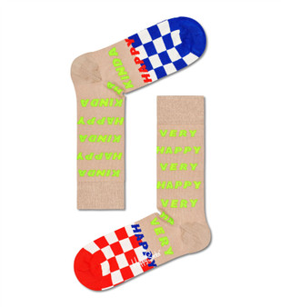 Happy Socks - Crew Socks (Size 41-46) ~ Happy Happy