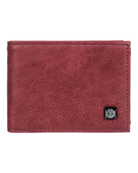 Element Bifold Wallet with CC, Note and Coin Pockets ~ Segur vintage red