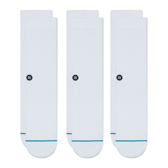 Stance Staples Men's Socks ~ Icon 3 Pack white