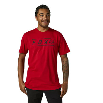 Fox Racing Mens SS Premium T-Shirt ~ Pinnacle flaming red