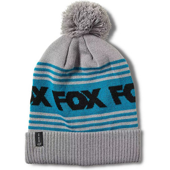 Fox Racing Knitted Cuff Beanie With Pom ~ Frontline grey