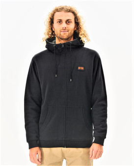 Rip Curl Men's Lined Fleece Hoody ~ Surf Revival black