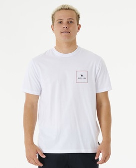 Rip Curl Cotton SS T-Shirt ~ Corp Icon white