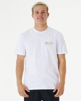 Rip Curl Cotton SS T-Shirt ~ Surf Revival Decal white