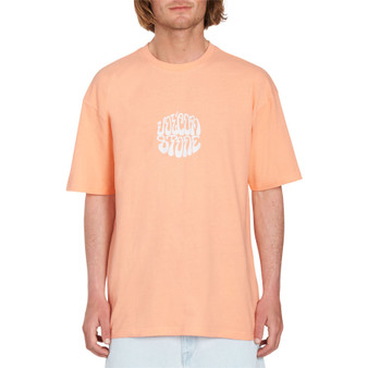 Volcom Cotton SS T-Shirt ~ Circle Trip peach