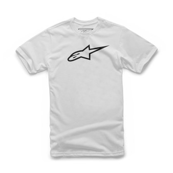 Alpinestars Mens Cotton SS T-Shirt ~ Ageless Classic White Black