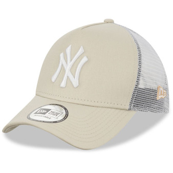 New Era Men's Essential Trucker Cap ~ New York Yankees stone