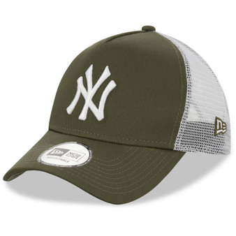 New Era Men's Essential Trucker Cap ~ New York Yankees olive