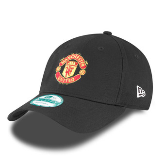 New Era Mens 9Forty Adjustable Curve Brim OSFA Cap ~ Manchester United F.C. Black