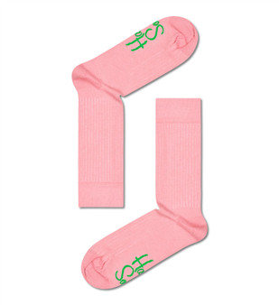 Happy Socks - Crew Socks (Size L) ~ Solid Rib 1