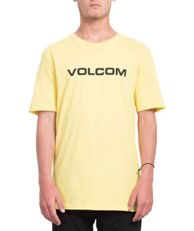 Volcom Men's T-Shirt ~ Crisp Euro yellow