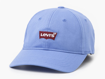 Levi's Mens Adjustable Curve Flexfit Cap ~ Mid Batwing Sky Blue