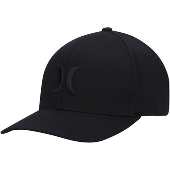 Hurley Men's Flexfit Curve Cap ~ One & Only Black Black