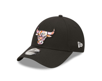 New Era Mens 9Forty Seasonal Infill Cap ~ Chicago Bulls Black