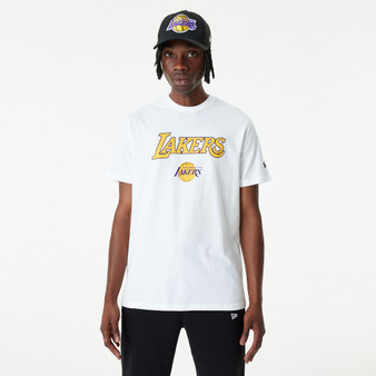 LA Lakers NBA Baseball Jersey Grey T-Shirt