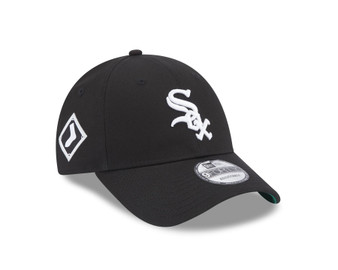 New Era Mens Team Side Patch 940 Adjustable Cap ~ Chicago White Sox black