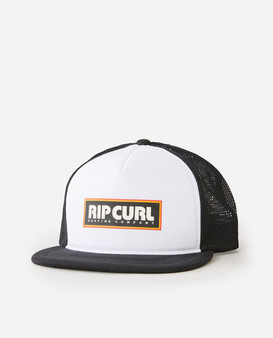 Rip Curl Mens Snapback Trucker Cap ~ Big Mumma white black