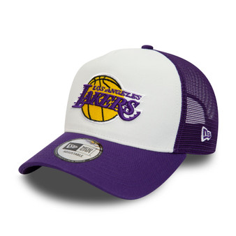 New Era Mens Team Colour Adjustable Trucker  Cap ~ LA Lakers purple