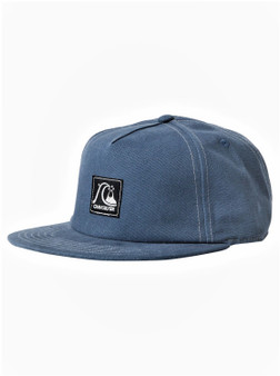 Quiksilver Adjustable Flat Peak Cap ~ Original blue