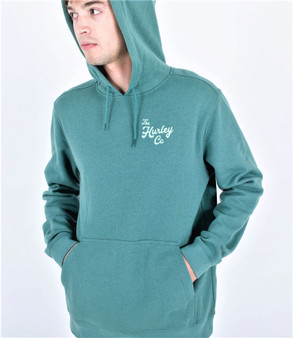 Hurley Mens Solid Sweatshirt Hoodie ~ Ukelele Fleece green