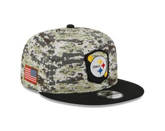 New Era Mens NFL Salute To Service Snapback 9Fifty Cap ~ 'Pittsburgh Steelers' camo