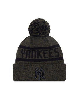 New Era Mens Knitted Jake Bobble Cuff Beanie ~ New York Yankees green
