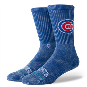 Stance Mens Crew Socks ~ Chicago Cubs blue