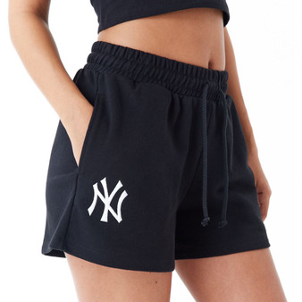 New Era Womens MLB Lifestyle Team Shorts ~ New York Yankees black