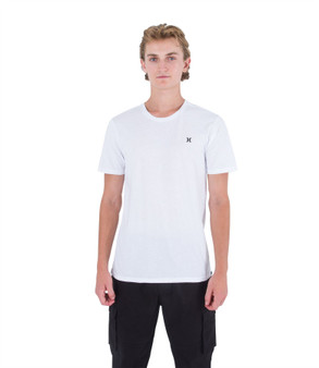 Hurley Mens Dri Icon SS T-Shirt ~ H20 Dri Icon white