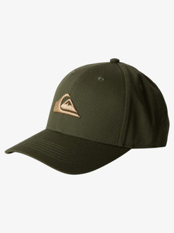 Quiksilver Mens Curve Snapback Cap ~ Decades green